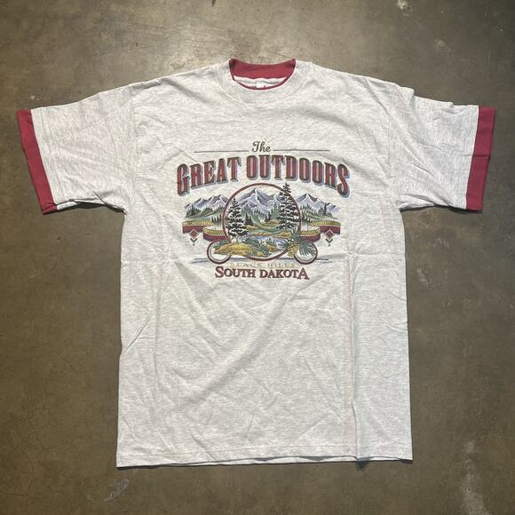 Vintage Other - Vintage 90s Black Hills South Dakota Grey/Red T-Shirt